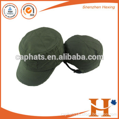 Military style cheap camo baseball cap with custom skull logo/pattern